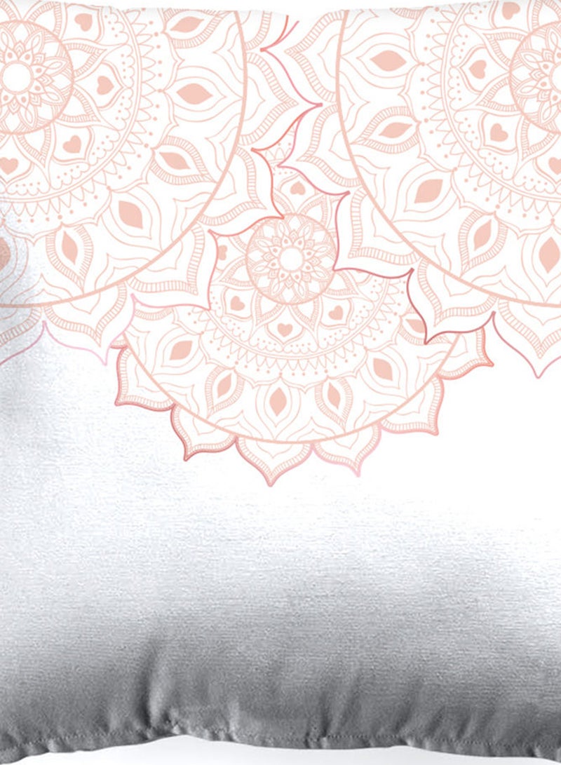 ايست من نون وسادة ديكور مصنوعة من القطن 100٪ بحشوة من المايكروفايبر بمقاس 45×45 سم لديكور غرفتي النوم والمعيشة، لون سكرول فيستيف سكرول Standard Size - Image 4