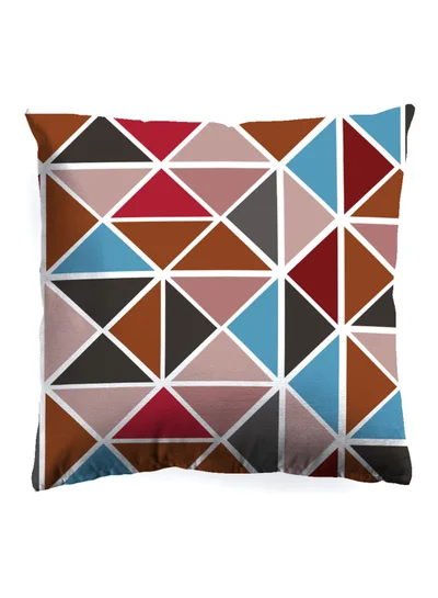 Noon East Decorative Cushion , Size 45X45 Cm Tresilo Red - 100% Cotton Cover Microfiber Infill Bedroom Or Living Room Decoration Tresilo Red Standard Size