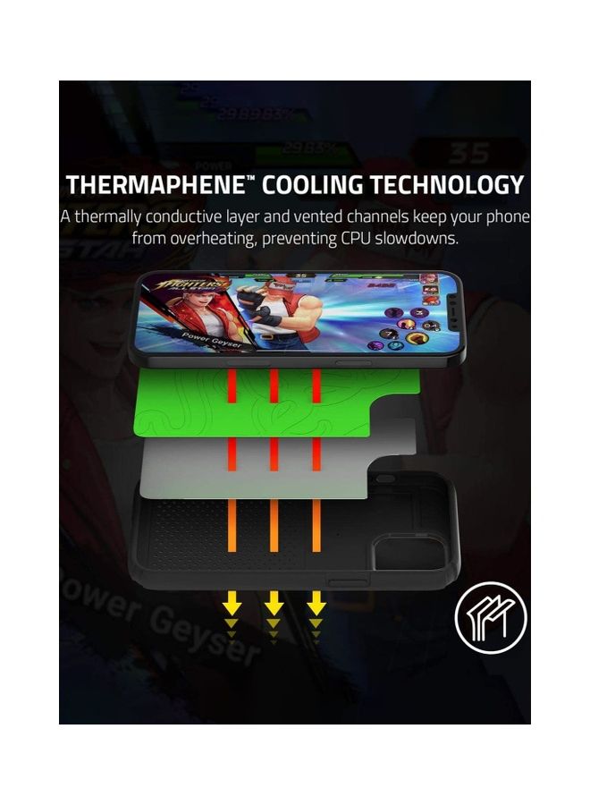 RAZER - Arctech Pro Case Cover For iPhone 12 and iPhone 12 PRO With Thermaphene Performance Technology For improved Cooling Black - Image 1