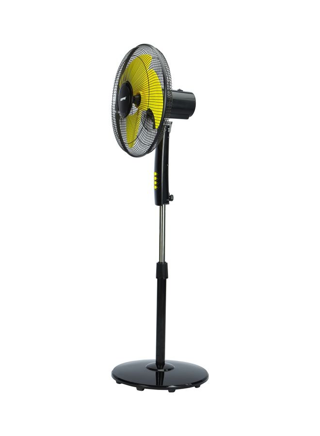 GEEPAS 16 inch High Speed Pedestal Fan  with 3 Blades And 3 speed Variants 130.0 W GF21126 Black , Yellow  - Image 4