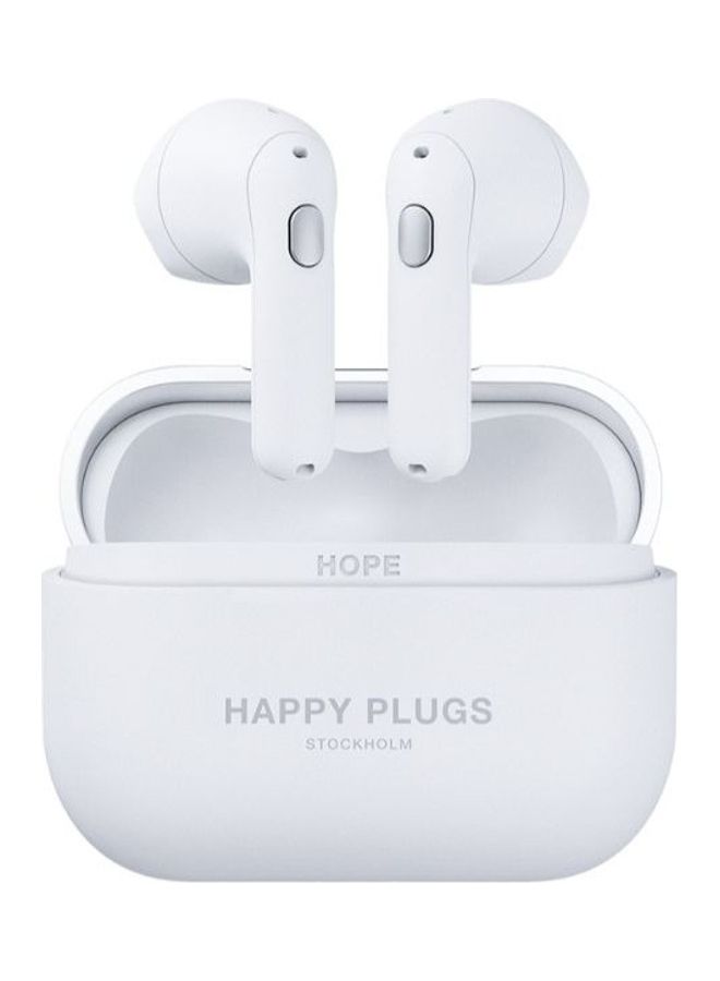Happy Plugs Hope True Wireless Headphones White - Image 1