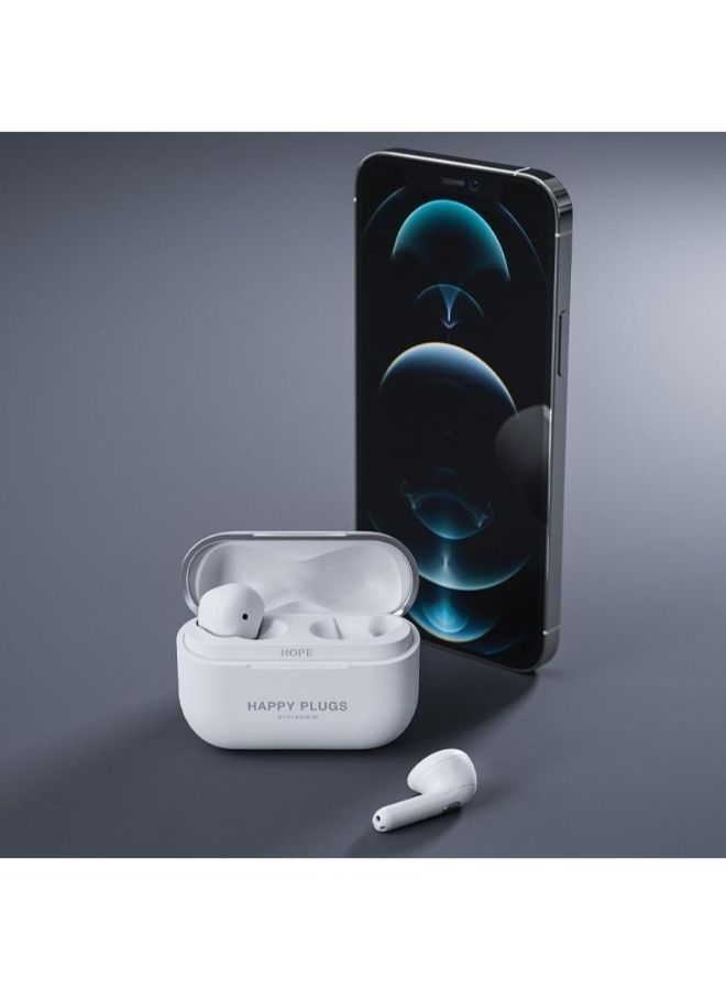 Happy Plugs Hope True Wireless Headphones White - Image 2