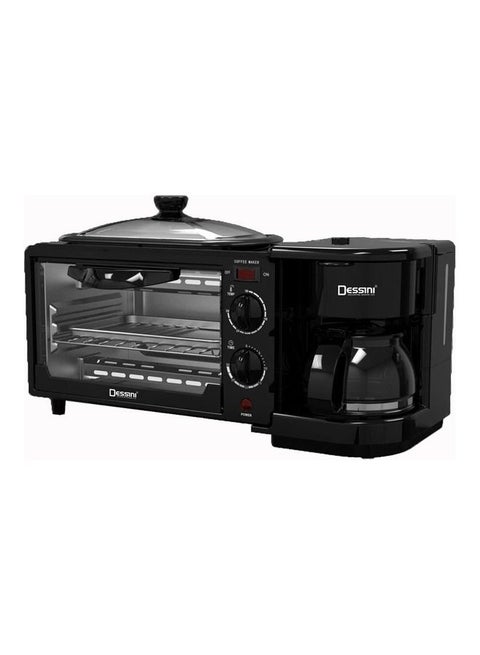 3 in 1 breakfast maker 9 L 1500 W breakfastmaker1515 Black