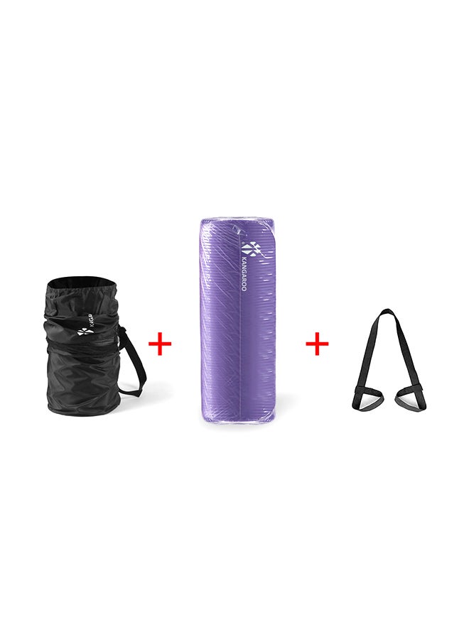 KANGAROO Yoga Mat With Bag 183x63x1.5cm - Image 3