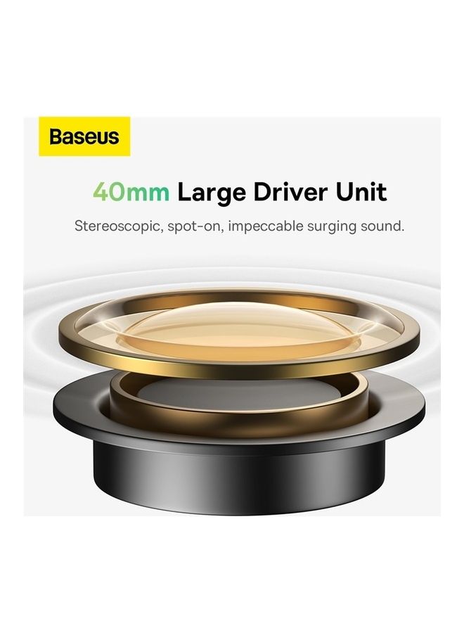 Baseus - Bowie H1 Noise-Cancelling Wireless Headphones 4-mics Bluetooth V5.3 40db Active Noise Cancellation, 70h Battery Life, 40mm Driver Unit Grey Grey - Image 1
