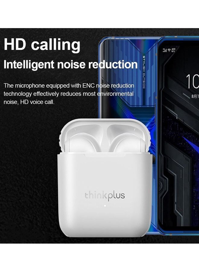Thinkplus New Version LP2 True Wireless BT Headphone Semi-in-ear Sport Earbuds BT5.1 Chip 13mm Composite Unit White