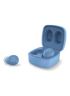 True Wireless Bluetooth Waterproof Earbuds With Portable Charging Case Blue