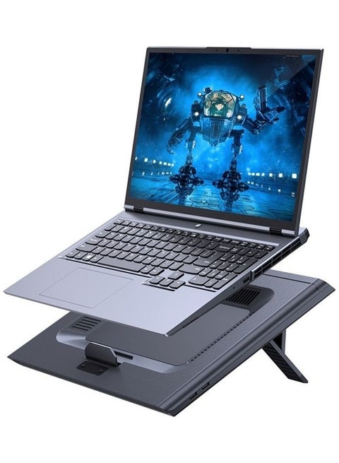 Thermocool Laptop Stand Heatsink, Cooling Fan | Compatible with 13" to 21" Laptops | Grey