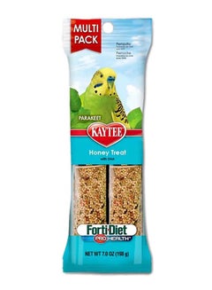 Kaytee Pro Health Parakeet Honey Treat Stick Multi Pack Multicolour 