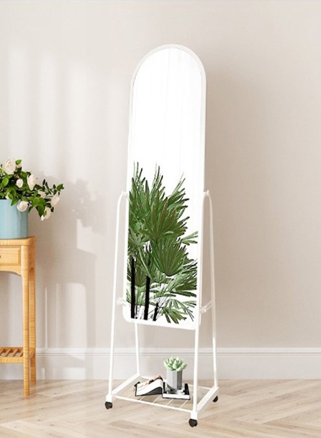 Floor Full Length Mirror with Holder White 63x20inch - v1659941014/N47701773A_8