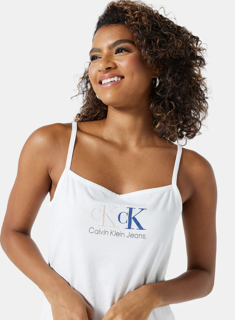 Calvin Klein Jeans 90's Mini Tank Dress White
