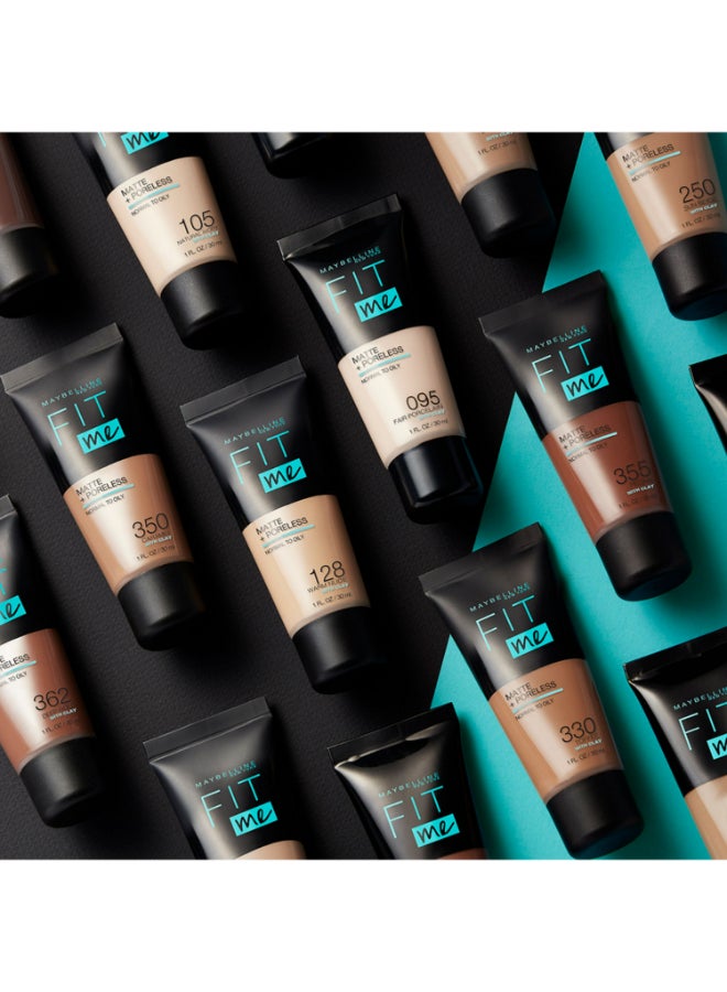 MAYBELLINE NEW YORK - Fit Me Matte & Poreless Liquid Foundation 100 Warm Ivory - Image 1