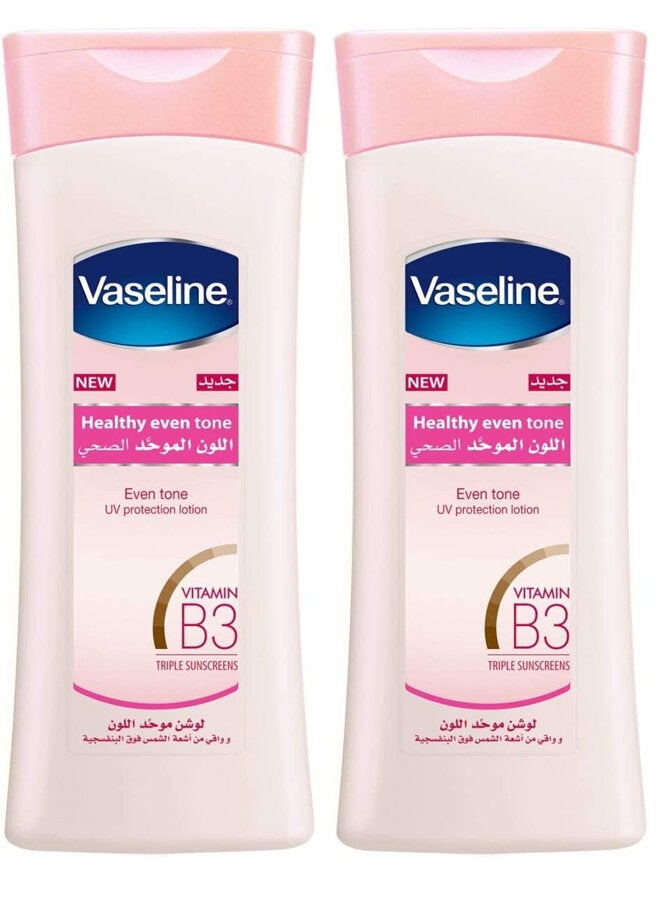 Vaseline Body Lotion Even Tone Pack Of 2 2x400ml  - Image 1