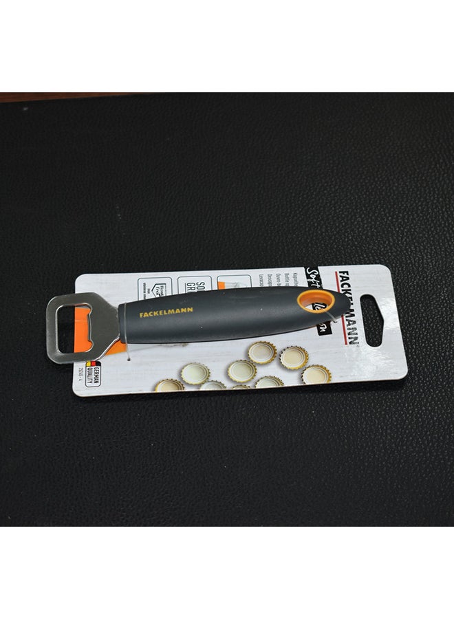 FACKELMANN Soft Grip Bottle Opener Silver/Dark Grey  - Image 1