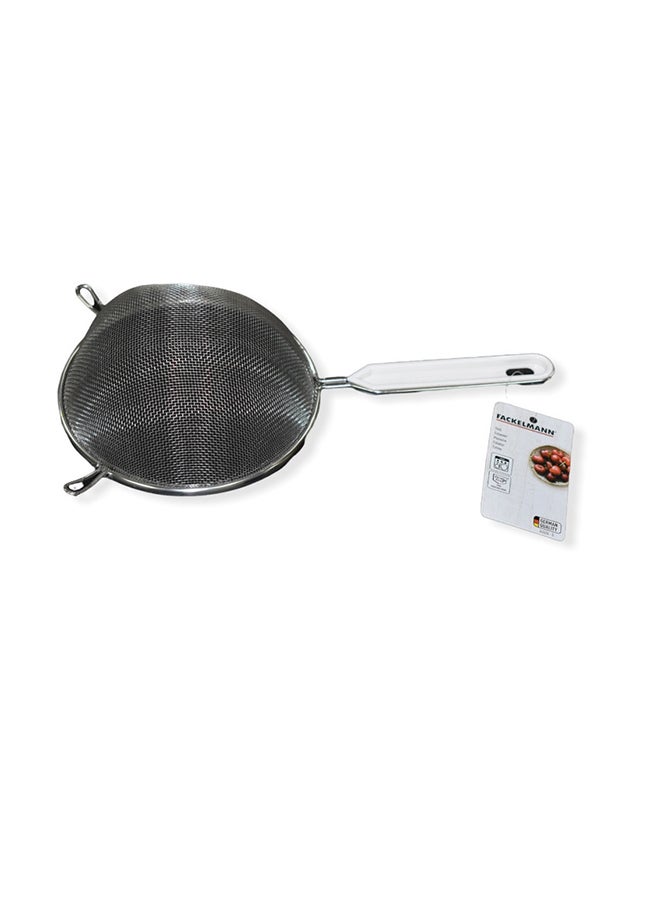 FACKELMANN - Ergonomic Design Tea Strainer Silver/Green 16cm - Image 1