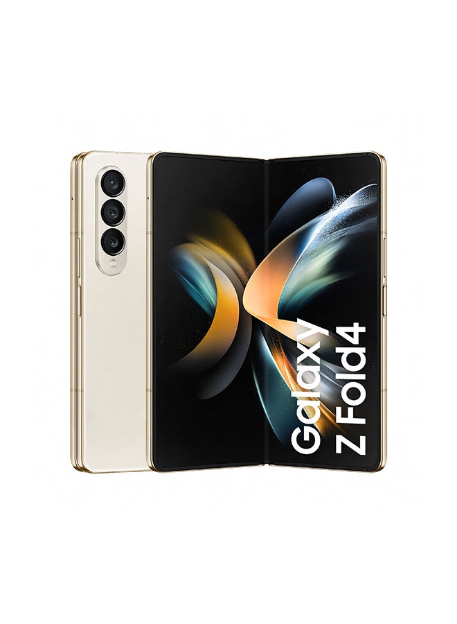 سامسونج هاتف Galaxy Z Fold 4 5G ثنائي الشريحة باللون البيج وذاكرة الوصول العشوائي (RAM) سعة 12 جيجابايت وسعة 256 جيجابايت - إصدار الشرق الأوسط  - Image 5