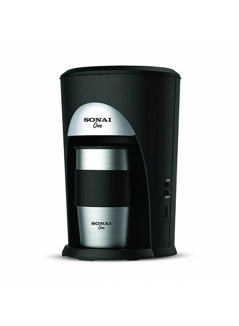 SONAI Coffee Machine with Travel Mug, 460 Watt, Black - SH-1211 0 L 460 W SH-1211 Black/Silver