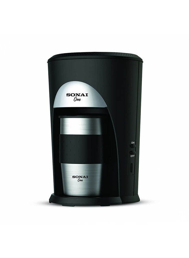 Sonai - SONAI Coffee Machine with Travel Mug, 460 Watt, Black - SH-1211 0 L 460 W SH-1211 Black/Silver - Image 1
