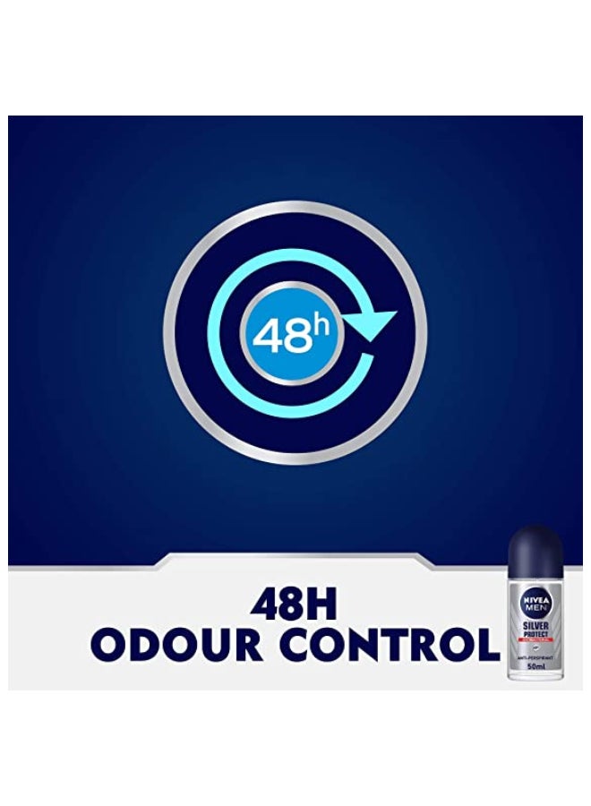 Nivea Silver Protect Deodorant Roll On 50ml - Image 4