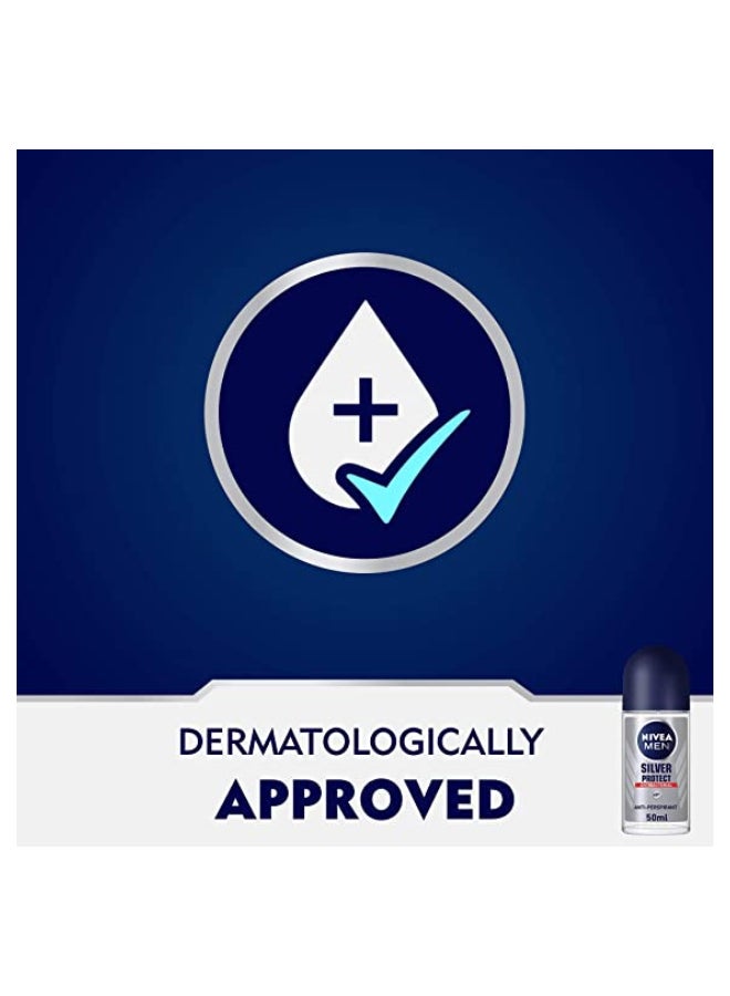 Nivea Silver Protect Deodorant Roll On 50ml - Image 5