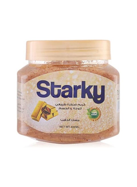 Natural Scrub Cream For Face And Body With Gold Musk Multicolour 600ml