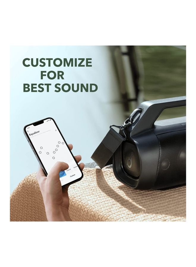 Soundcore - Motion Boom Plus Portable Outdoor Speaker with 80W Booming Sound, 20H Playtime, IP67 Waterproof and Dustproof, Type-C, Custom EQ, Bluetooth 5.3 Black - Image 1