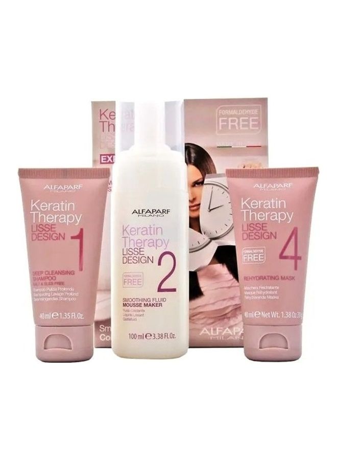 ALFAPARF Keratin Therapy Smoothing Treatment Kit Lisse Design Express 40ml  - Image 3