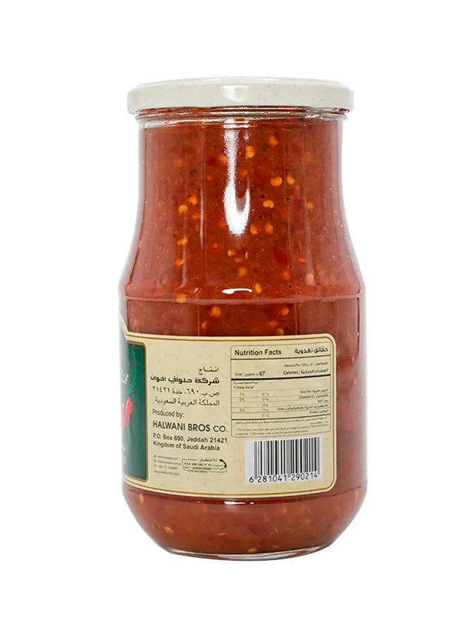Halwani Mukhtarat Ground Red Pepper In Olive Oil 750grams - Image 3