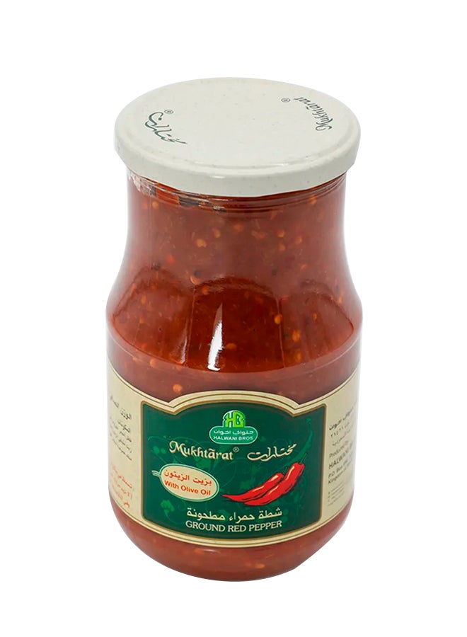 Halwani Mukhtarat Ground Red Pepper In Olive Oil 750grams - Image 4