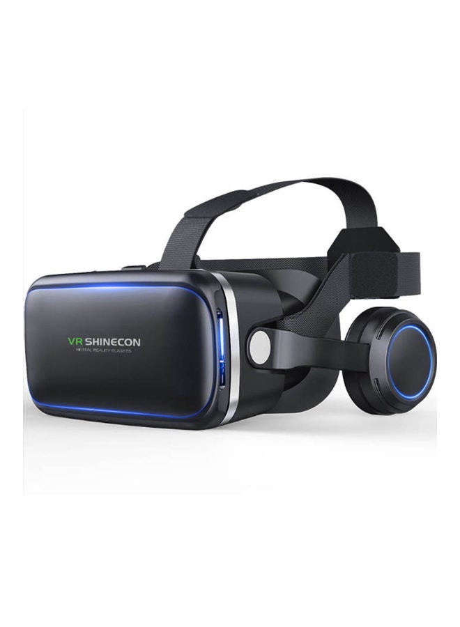 VR SHINECON Virtual Reality 3D Glasses Black  - Image 1