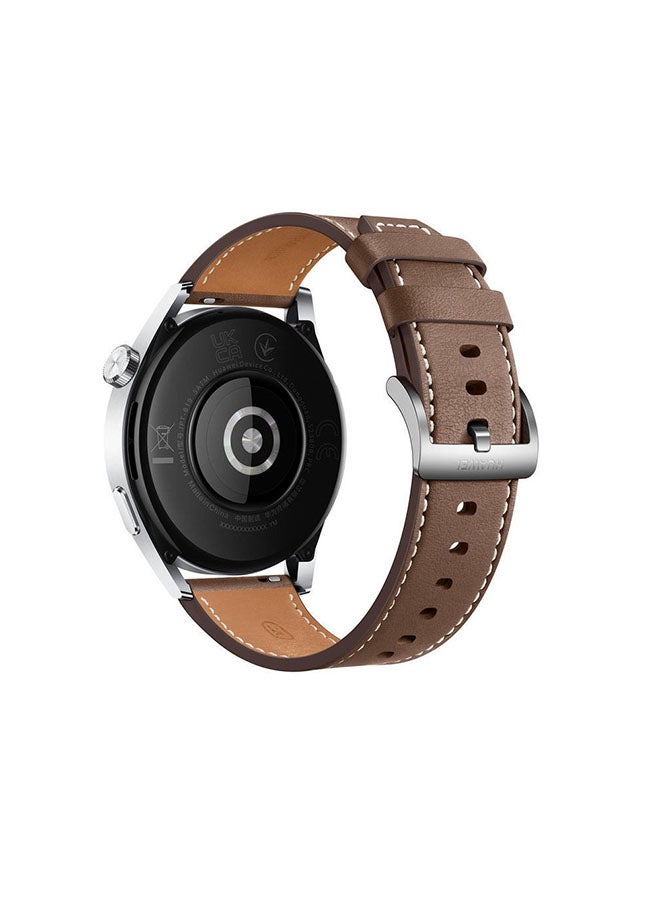 GT3 Classic Leather Strap Watch Brown