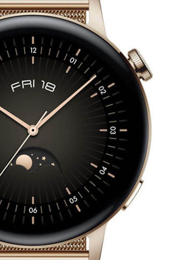 HUAWEI GT3 Elegant Edition Watch With Milanese Strap Gold  - Image 4