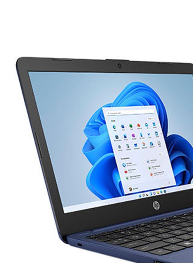 HP - Stream 11-ak0007nx Laptop With 11.6-Inch HD Display, Celeron N4120 Processor/4GB RAM/64GB eMMC/Windows 11/Intel UHD 600 Graphic Card English/Arabic Royal Blue - Image 1