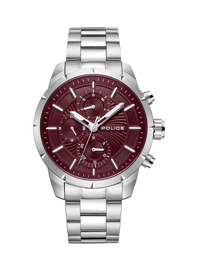 POLICE Men's Neist Stainless Steel Chronograph Wrist Watch PEWJK2227105 - 45mm - Silver - Image 1