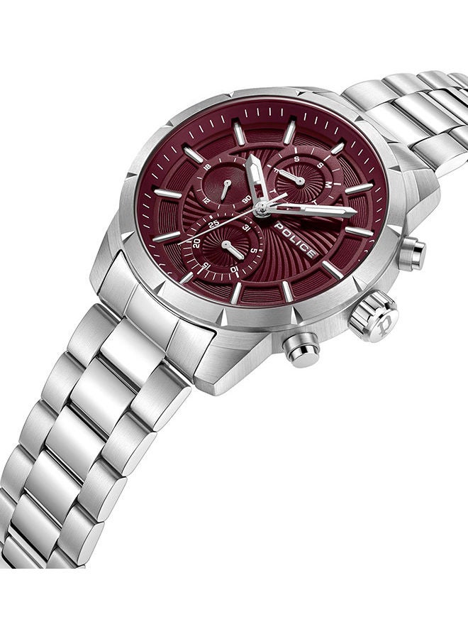 POLICE Men's Neist Stainless Steel Chronograph Wrist Watch PEWJK2227105 - 45mm - Silver - Image 2
