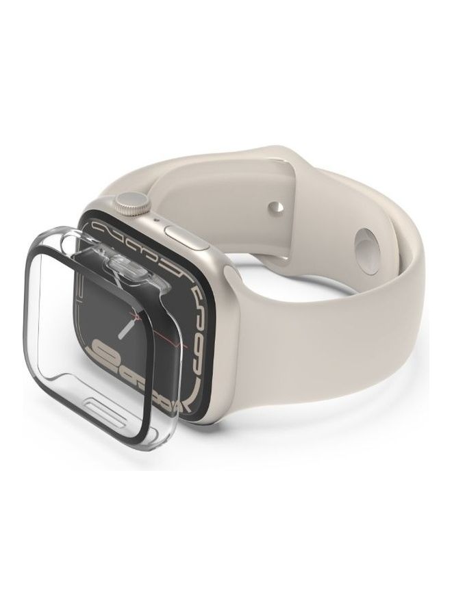 belkin - Tempered Curve 2-In-1 Built-In Screen Protector For Apple Watch  Series 7 Clear - Image 1