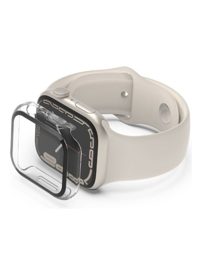 belkin - Tempered Curve 2-in-1 Built-in Screen Protector With Bumper For Apple Watch Series 7 41mm Clear - Image 1