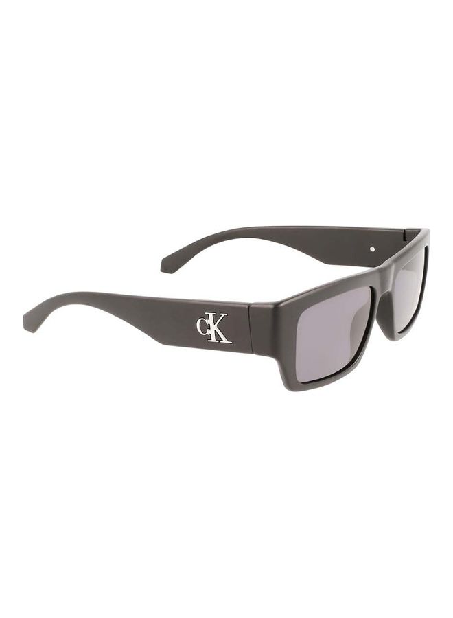 Calvin Klein Jeans Full Rim Injected Rectangle Sunglasses CKJ22635S 5417 (002) Matte Black - Image 3