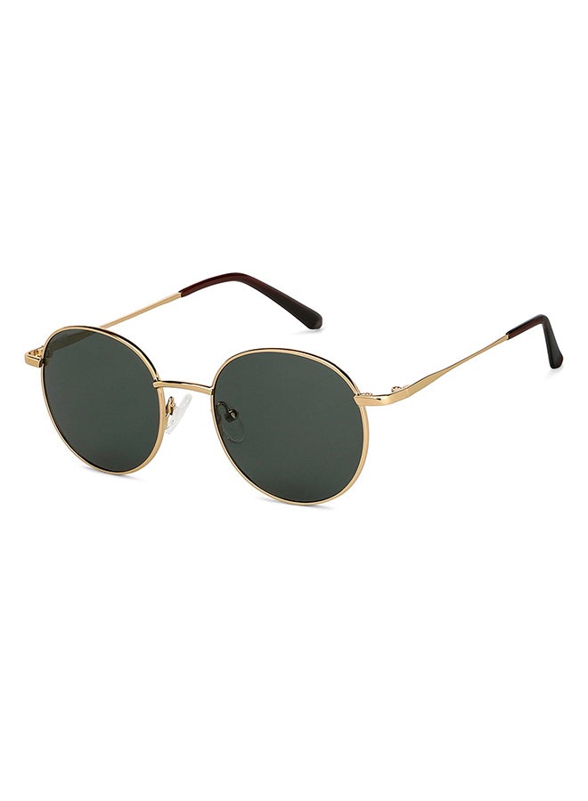 VINCENT CHASE Vintage Full Rim Round Polarized & UV Protected Sunglasses For Men & Women VC S13112 - 51mm - Gold  - Image 2