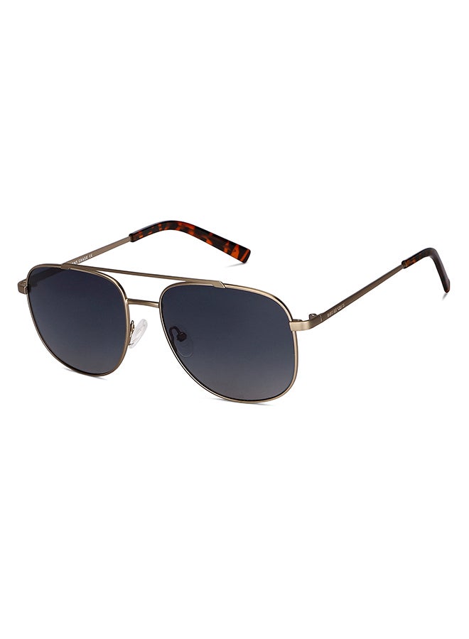 VINCENT CHASE Vintage Full Rim Square Frame Polarized & UV Protected Sunglasses VC S12934 - 55mm - Gold  - Image 2