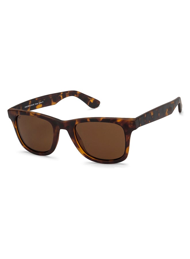 VINCENT CHASE Nomades Full Rim Wayfarer Polarized & UV Protected Sunglasses For Men & Women VC S11290 - 49mm - Brown  - Image 2