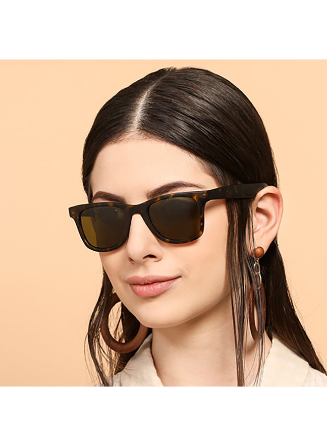 VINCENT CHASE Nomades Full Rim Wayfarer Polarized & UV Protected Sunglasses For Men & Women VC S11290 - 49mm - Brown  - Image 4