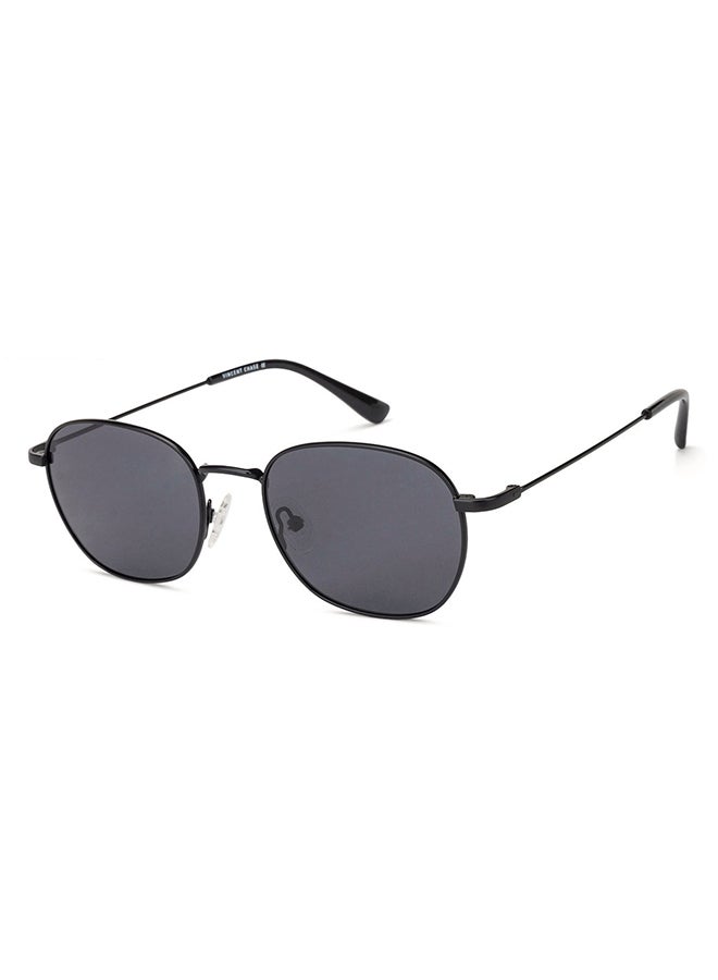 VINCENT CHASE - Vintage Full Rim Round Frame Polarized & UV Protected Sunglasses VC S13132 - 52mm - Black - Image 1