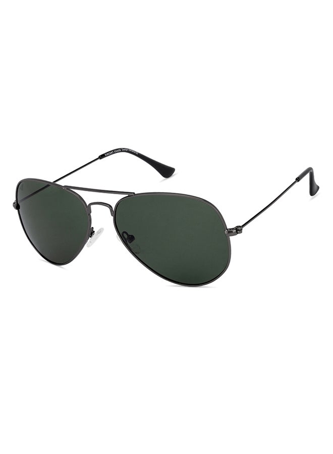 VINCENT CHASE - Vintage Full Rim Aviator Polarized & UV Protected Sunglasses For Men & Women VC 5158/P - 58mm - Grey - Image 1