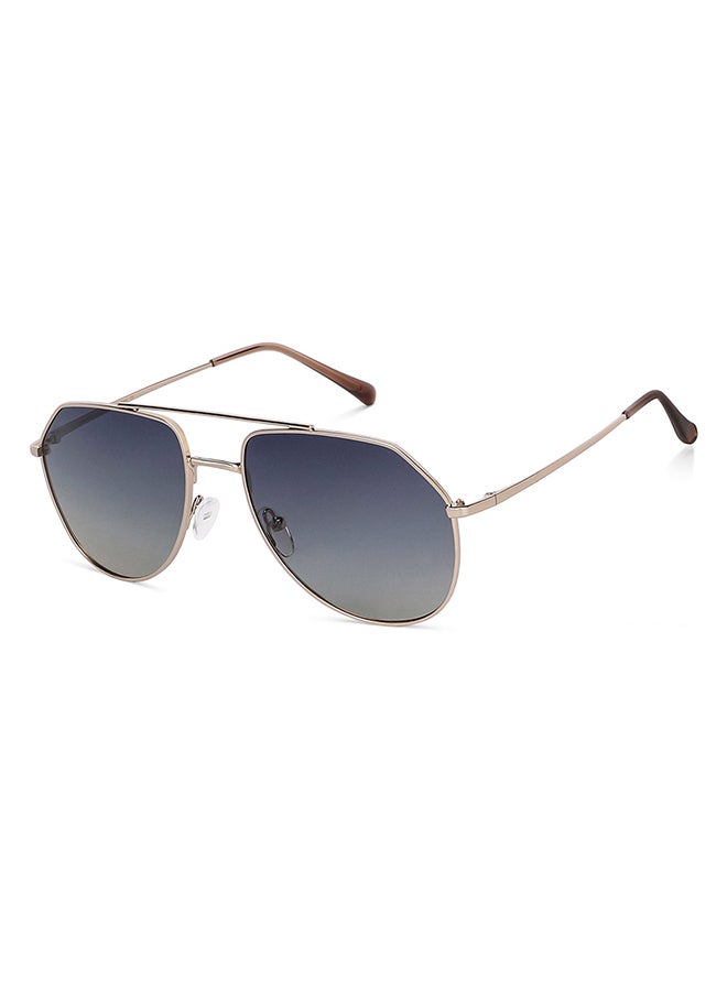 VINCENT CHASE - Vintage Full Rim Aviator Frame Polarized & UV Protected Sunglasses VC S13715 - 58mm - Gold - Image 1