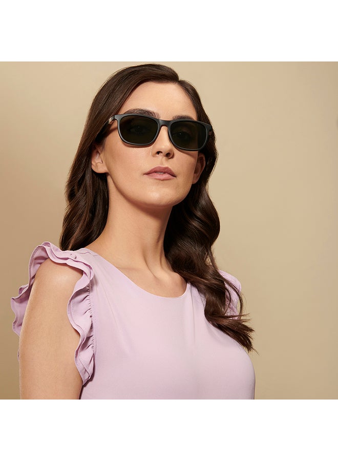 VINCENT CHASE Air Full Rim Wayfarer Frame Polarized & UV Protected Sunglasses LA S13163 - 54mm - Black  - Image 4