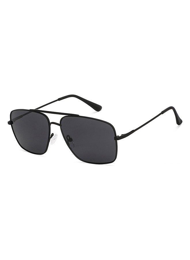 VINCENT CHASE Vintage Full Rim Square Frame Polarized & UV Protected Sunglasses VC S13716 - 60mm - Black  - Image 2