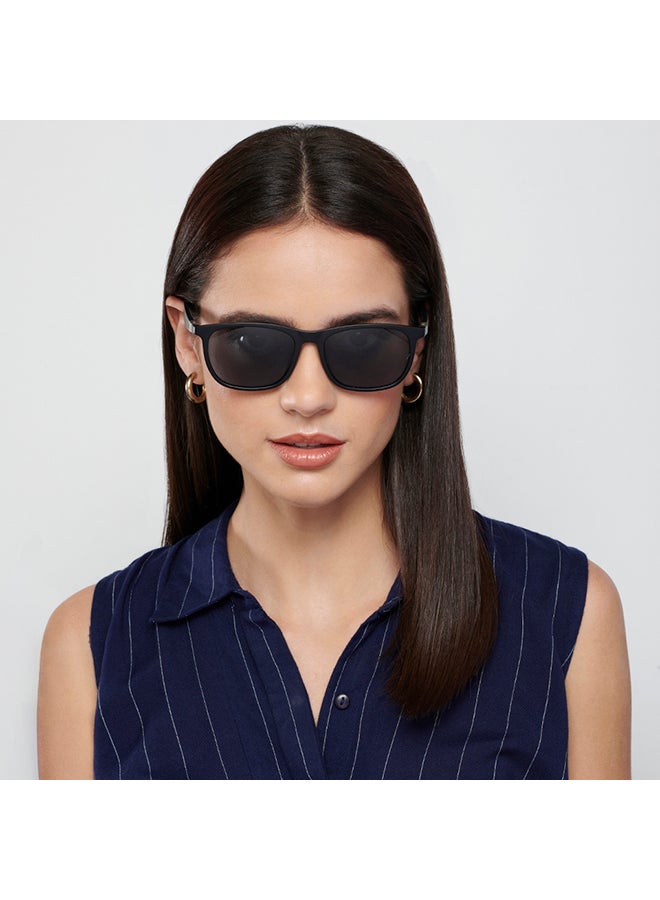 VINCENT CHASE Air Full Rim Wayfarer Frame Polarized & UV Protected Sunglasses LA S13163 - 54mm - Black  - Image 4