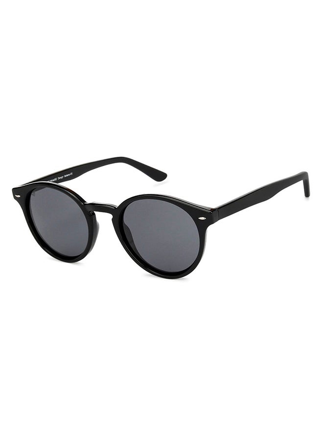 VINCENT CHASE - Mirage Full Rim Round Polarized & UV Protected Sunglasses For Men & Women VC S11744 - 50mm - Black - Image 1