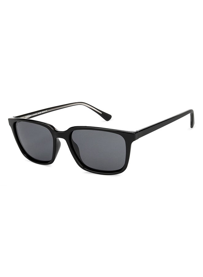 VINCENT CHASE - Mirage Full Rim Wayfarer Frame Polarized & UV Protected Sunglasses VC S11740 - 53mm - Black - Image 1